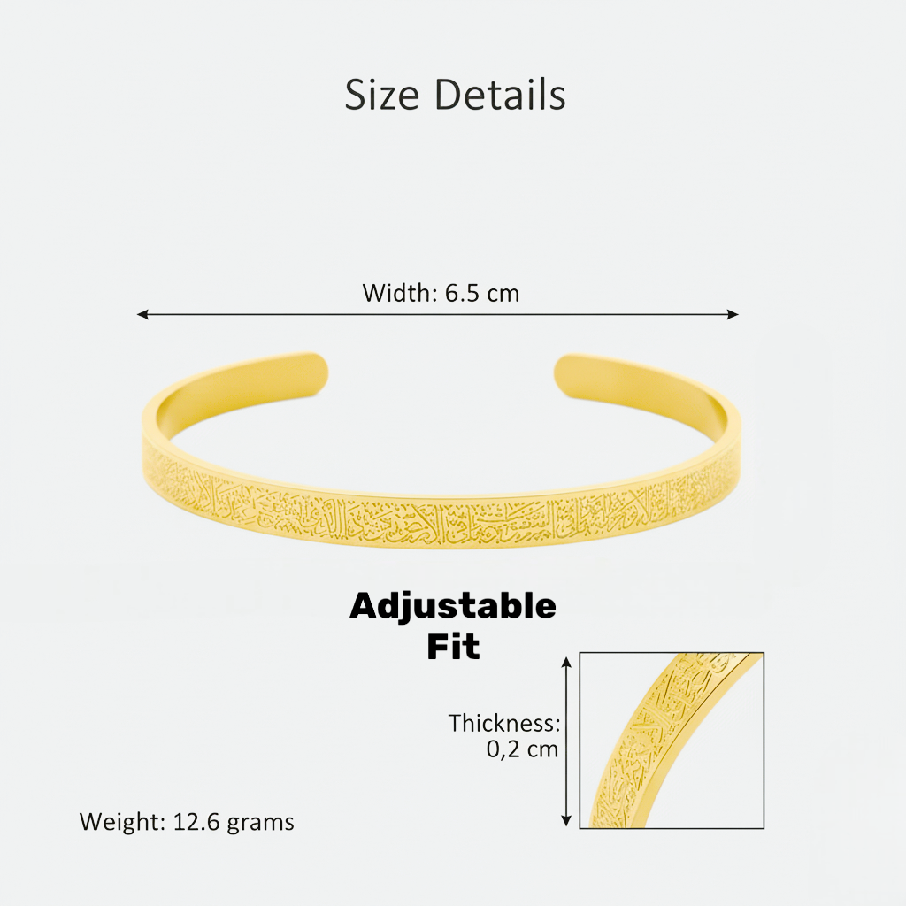 Size details, gold